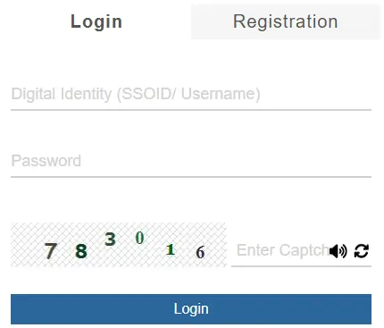 SSO ID login Interface